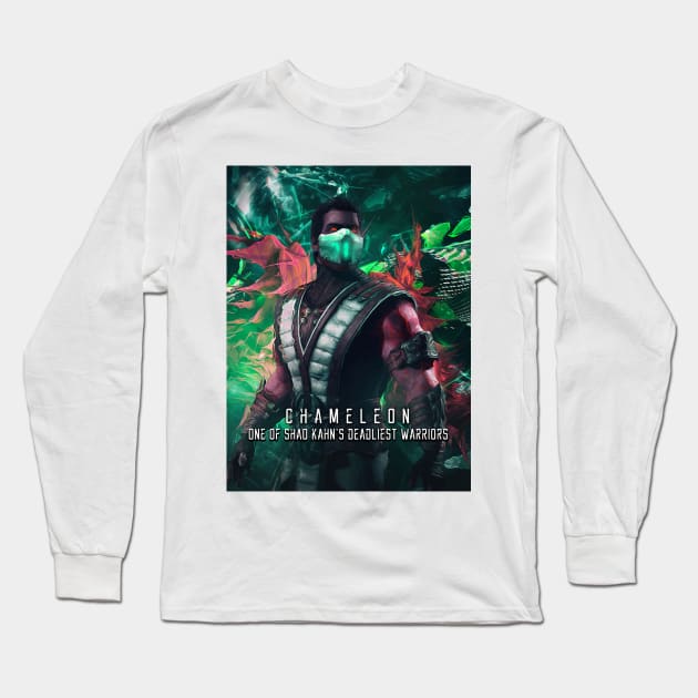 MK Chameleon Ninja Long Sleeve T-Shirt by syanart